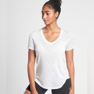 Athleta•Breezy Scoop V-Neck Tee•Size XXS•NWT